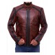 Lucifer Dan Espinoza Brown Leather Jacket Worn by Kevin Alejandro