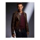 Lucifer Dan Espinoza Brown Leather Jacket Worn by Kevin Alejandro