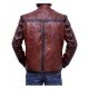 Lucifer Dan Espinoza Brown Leather Jacket Worn by Kevin Alejandro