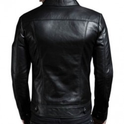 New Men's Genuine Lambskin Leather Motorcycle Jacket Slim fit Biker Jacket  New Men's Genuine Lambskin Leather Motorcycle Jacket Slim fit Biker Jacket