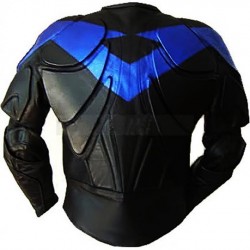 New Men's NightWing Motorcycle Leather Jacket