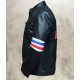 Peter Fonda Easy Rider Leather Jacket With USA Flag On The Back Side.