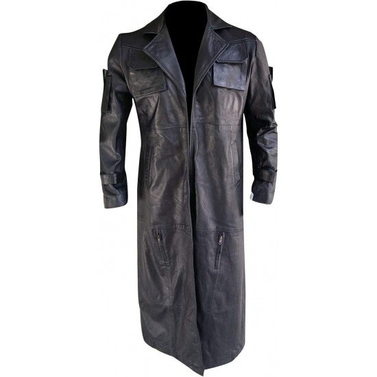 The Punisher Costume Leather Coat, Vest, Jacket