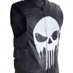 Thomas Janes The Punisher Leather Vest