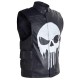 Thomas Janes The Punisher Leather Vest And Skull Logo on the front