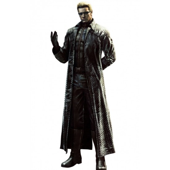 Resident Evil 5 Albert Wesker Leather Coat Cosplay Costume