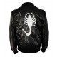 Slimfit Drive Rider Trucker Gosling Jacket With Scorpion Embroidered Patch.