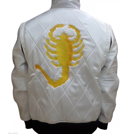 Slimfit Drive Rider Trucker Gosling Jacket With Scorpion Embroidered Patch.