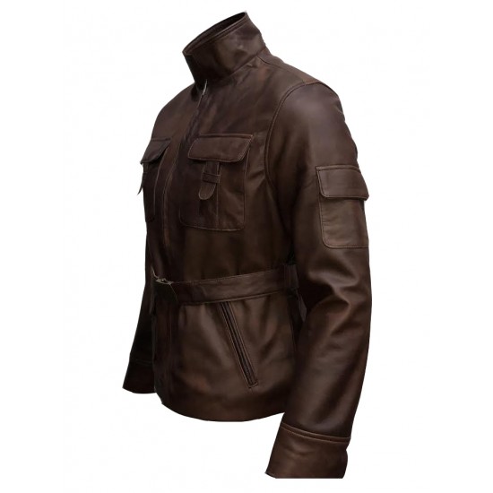 Star Wars Luke Skywalker Brown Leather Jacket