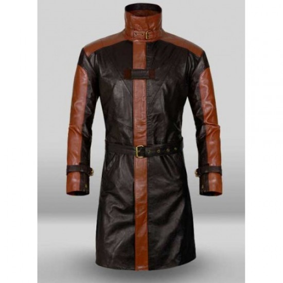 Aiden Pearce Watch Dog Leather Trench Coat