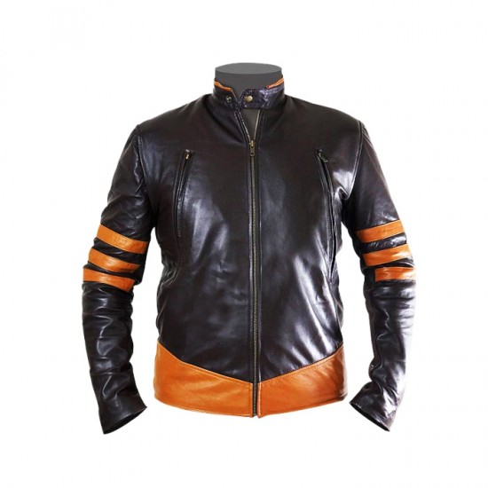 X-Men Wolverine Brown Leather Jacket