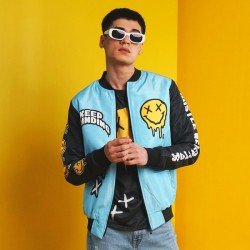 JacketsThreads - Keep Grinding Bomber Jacket JacketsThreads - Keep Grinding Bomber Jacket