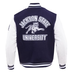 Jackson State University Classic Rib Wool Varsity Jacket Jackson State University Classic Rib Wool Varsity Jacket