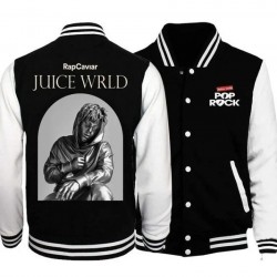 Juice Wrld Black & White Varsity Jacket Juice Wrld Black & White Varsity Jacket
