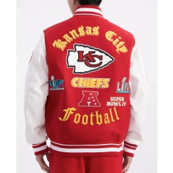 Kansas City Chiefs Old English Classic Rib Varsity Jacket