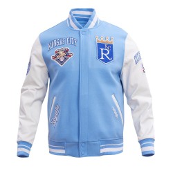 Kansas City Royals Retro Classic Blue Wool Varsity Jacket Kansas City Royals Retro Classic Blue Wool Varsity Jacket