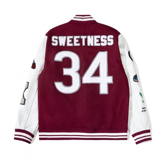 BlackAF Kenya Barris Maroon Wool Letterman Jacket