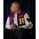 BlackAF Kenya Barris Maroon Wool Letterman Jacket