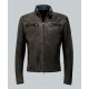 Knight Man Brown Distress Leather Jacket Knight Man Brown Distress Leather Jacket front view jacket