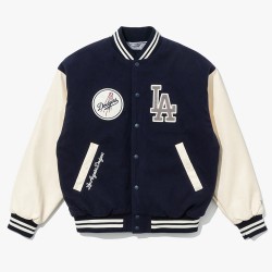 LA Dodgers Navy Varsity Baseball Jacket LA Dodgers Navy Varsity Baseball Jacket