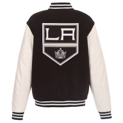 LA Kings Varsity Black and White Jacket