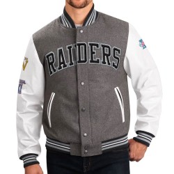Las Vegas Raiders Challenger Varsity Jacket