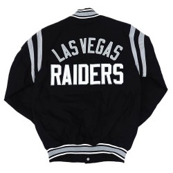 Las Vegas Raiders Tailback Black Varsity Jacket