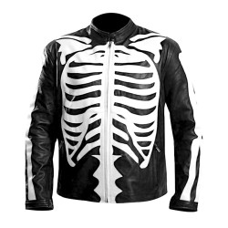 Leather Rob Zombie Skeleton Bones Skull Jacket Leather Rob Zombie Skeleton Bones Skull Jacket