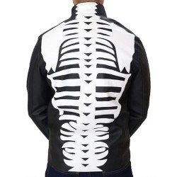 Leather Rob Zombie Skeleton Bones Skull Jacket Leather Rob Zombie Skeleton Bones Skull Jacket