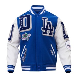 Los Angeles Dodgers Mash Up Blue Varsity Jacket