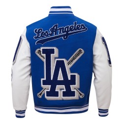 Los Angeles Dodgers Mash Up Blue Varsity Jacket