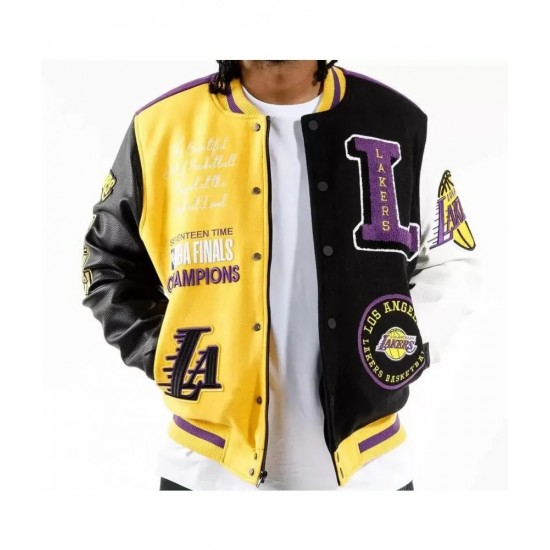 NBA Los Angeles Lakers Varsity Jacket (Purple) 3XL