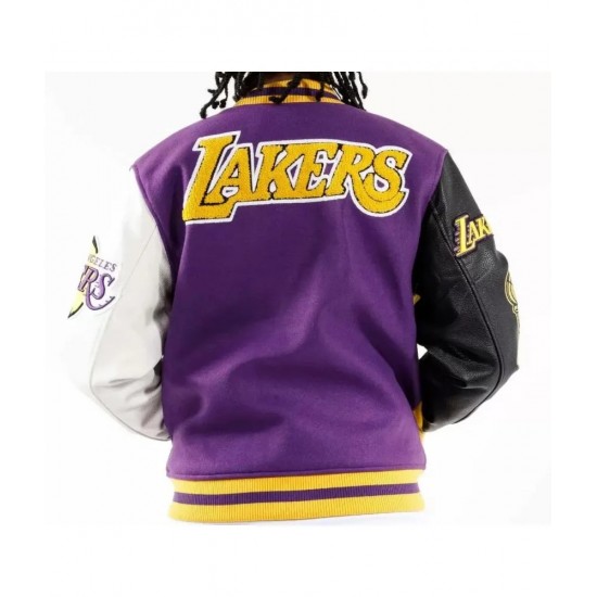 NBA Los Angeles Lakers Varsity Jacket (Purple) 3XL
