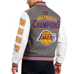 Los Angeles Lakers Challenger Varsity Jacket Los Angeles Lakers Challenger Varsity Jacket