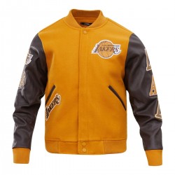 Los Angeles Lakers Classic Wool And Leather Varsity Jacket Los Angeles Lakers Classic Wool And Leather Varsity Jacket