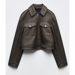 Love Is Blind Micah Lussier Cropped Leather Jacket