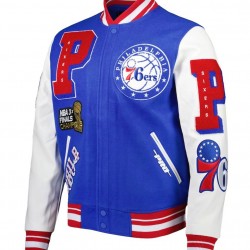 Mash Up Philadelphia 76ers Capsule Royal Varsity Jacket