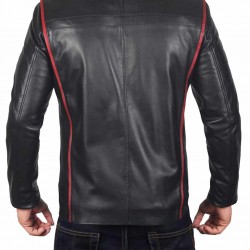 New Men's N7 Mass Effect 3 Biker Leather Jacket