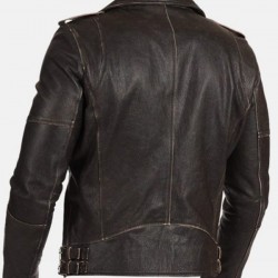 Men Real Leather Black Vintage Biker Jacket Men Real Leather Black Vintage Biker Jacket