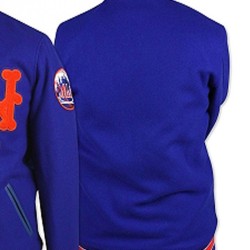Men's Mets New York Blue Wool Jacket Men's Mets New York Blue Wool Jacket
