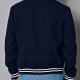 Men's Navy Blue Bomber Prep School Jacket