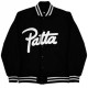 Men's Patta Varsity Black Jacket Men's Patta Varsity Black Jacket front view varsity jacket