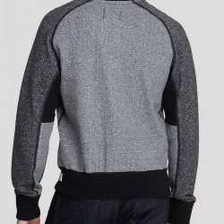 Men's Reigning Champ Bomber Grey and Black Jacket Men's Reigning Champ Bomber Grey and Black Jacket