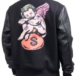 Men's Roku Studio Black Bomber Jacket Men's Roku Studio Black Bomber Jacket