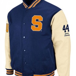 Men's Syracuse Blue Varsity Jacket