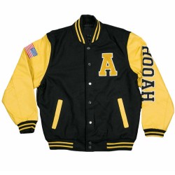Men's Varsity American Flag Army Hooah Jacket