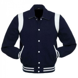 Men's Varsity College Collared Jacket