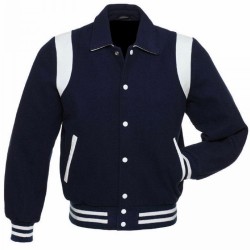 Men's Varsity College Collared Jacket