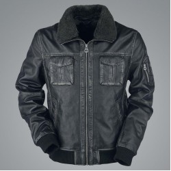 Mens Bike Racer Black Leather Jacket Mens Bike Racer Black Leather Jacket