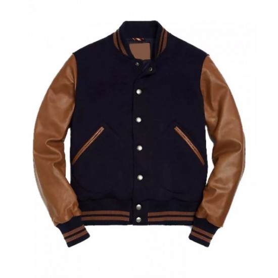 Mens Blue Varsity Jacket